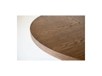 Sugiton - Conjunto con mesa de comedor redonda extensible de 130 a 180 cm + lote de sillas Bastide en chapa de roble macizo - Lote de 4 sillas
