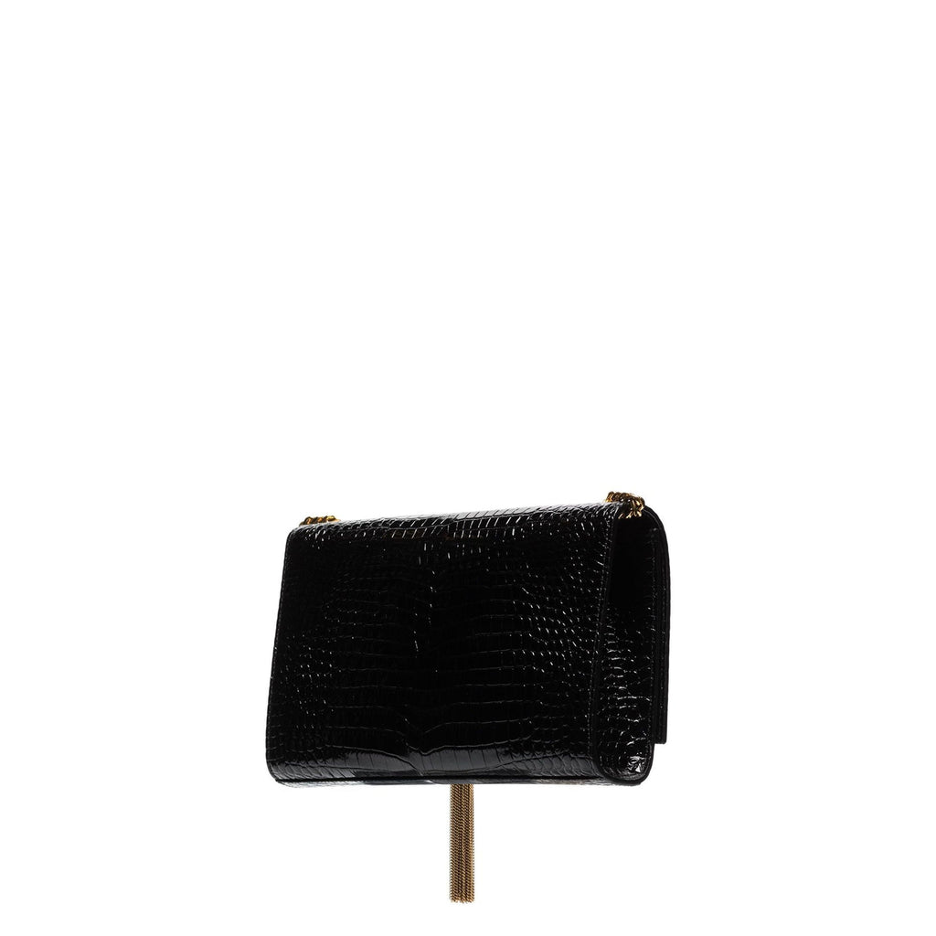 Bolso Saint Laurent Kate Medium Tassel de Piel con Efecto Cocodrilo