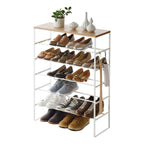 6-Tier Shoe Rack - White