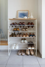 6-Tier Shoe Rack - White