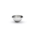 Stainless Steel Half-Spherical Bowl with Open Rolled Rim - Ø 16 cm