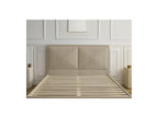 Cama Con Lamas Macizas - Mara - Tejido Texturizado