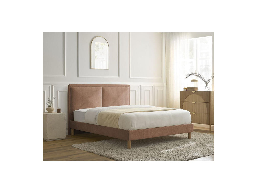 Cama Con Lamas Macizas - Mara - Tejido Texturizado