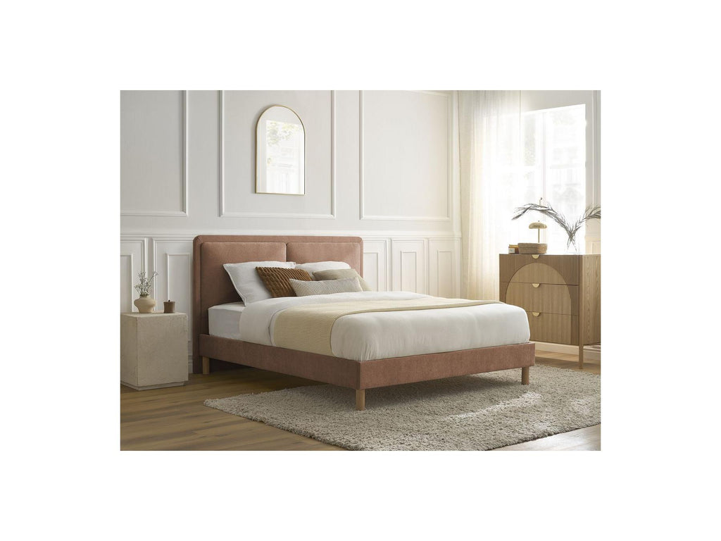Cama Con Lamas Macizas - Mara - Tejido Texturizado