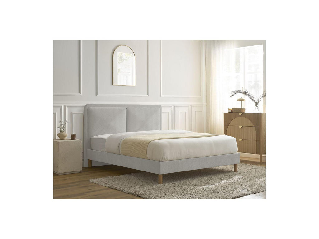 Cama Con Lamas Macizas - Mara - Tejido Texturizado