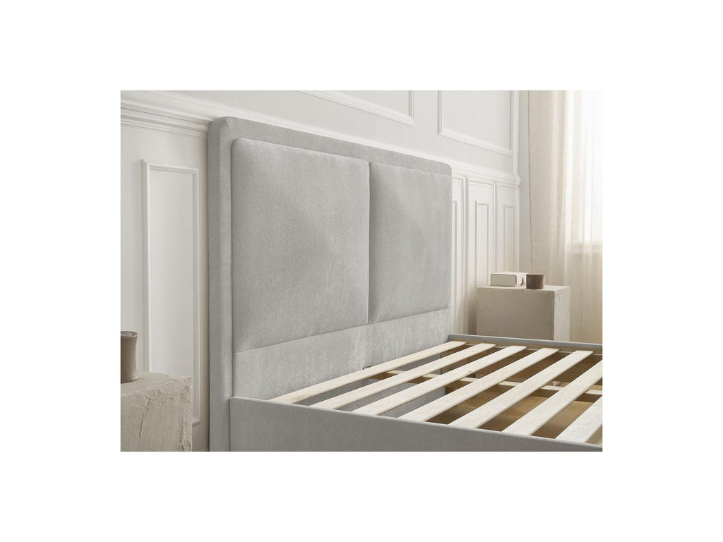 Cama Con Lamas Macizas - Mara - Tejido Texturizado