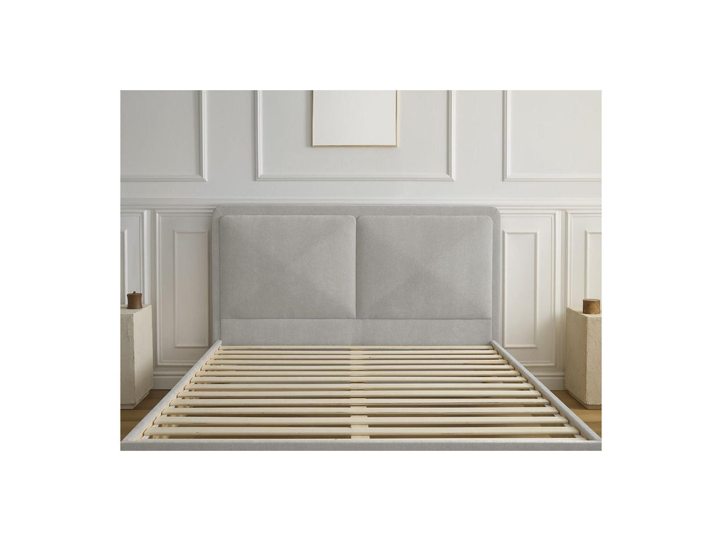 Cama Con Lamas Macizas - Mara - Tejido Texturizado