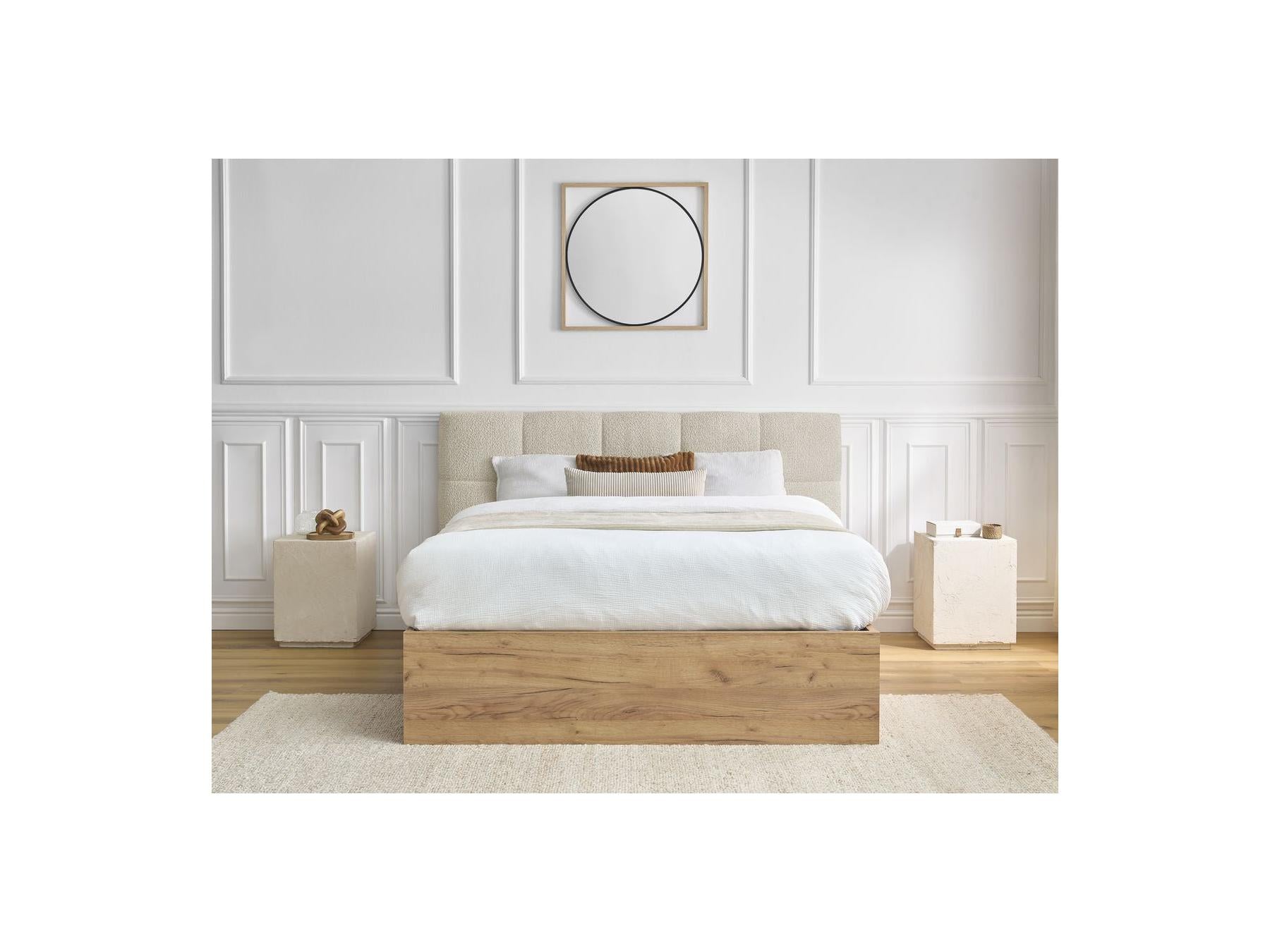 Storage Bed - Kumo - Bouclé Fabric