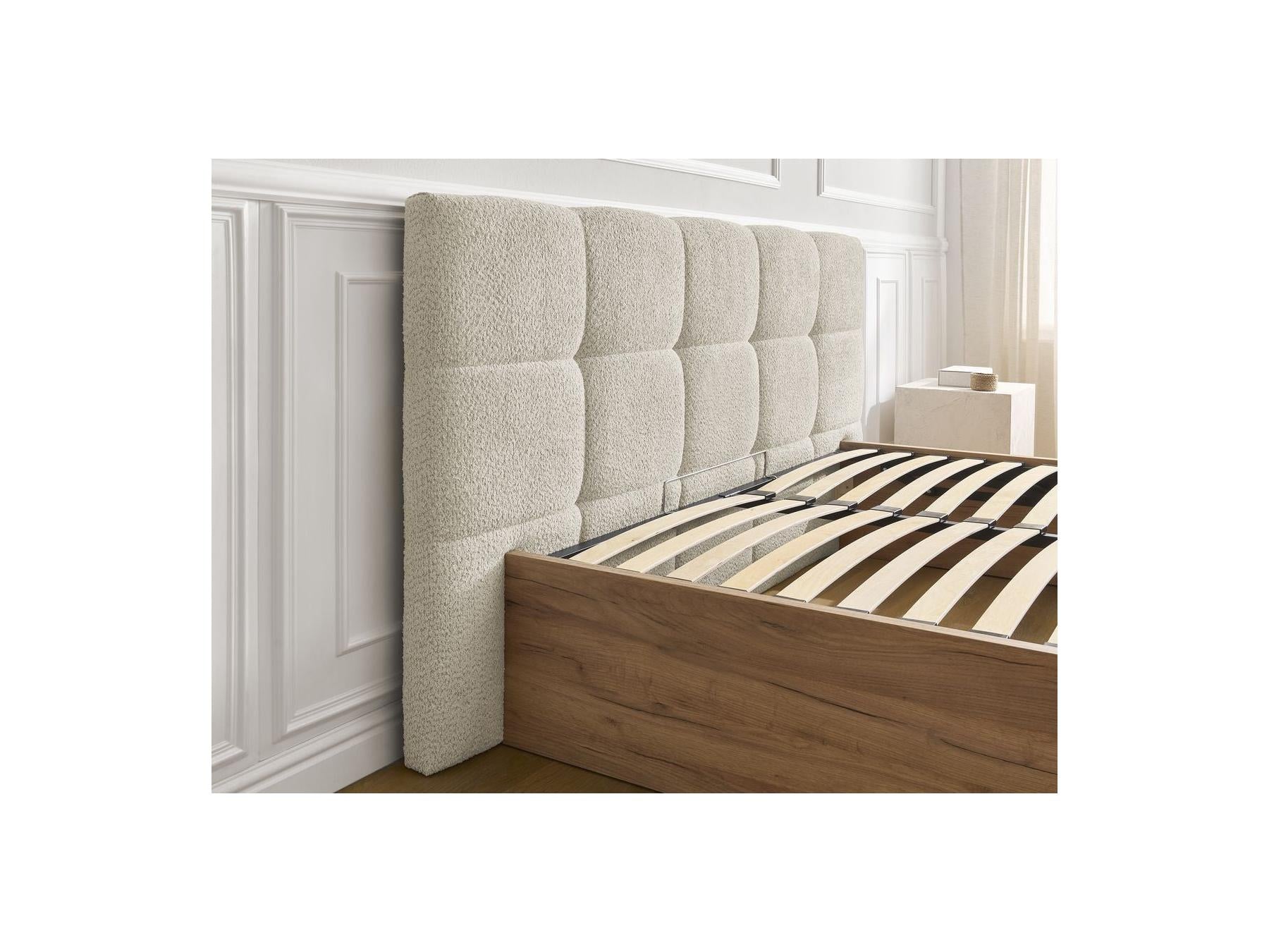 Storage Bed - Kumo - Bouclé Fabric
