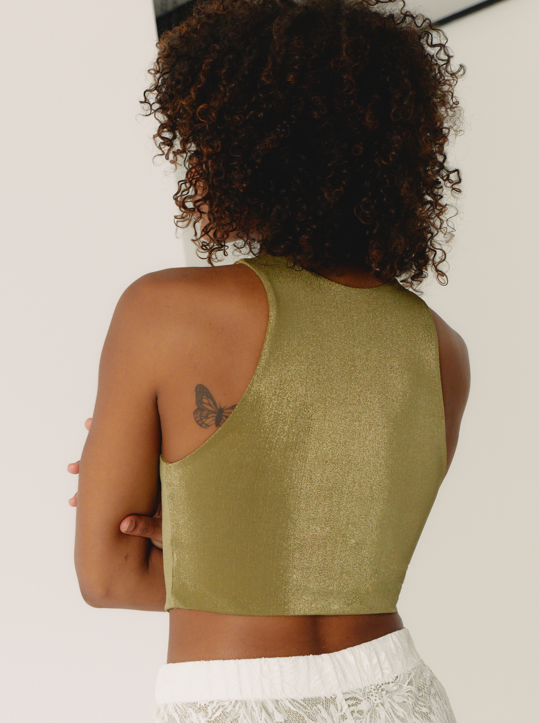 Top Shiny Khaki