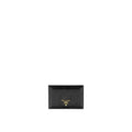 Prada - Portefeuille Leather Logo - Femme - Black