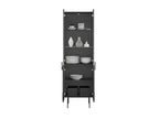 Mathilde - Mueble vitrina de 2 puertas - Patas negras