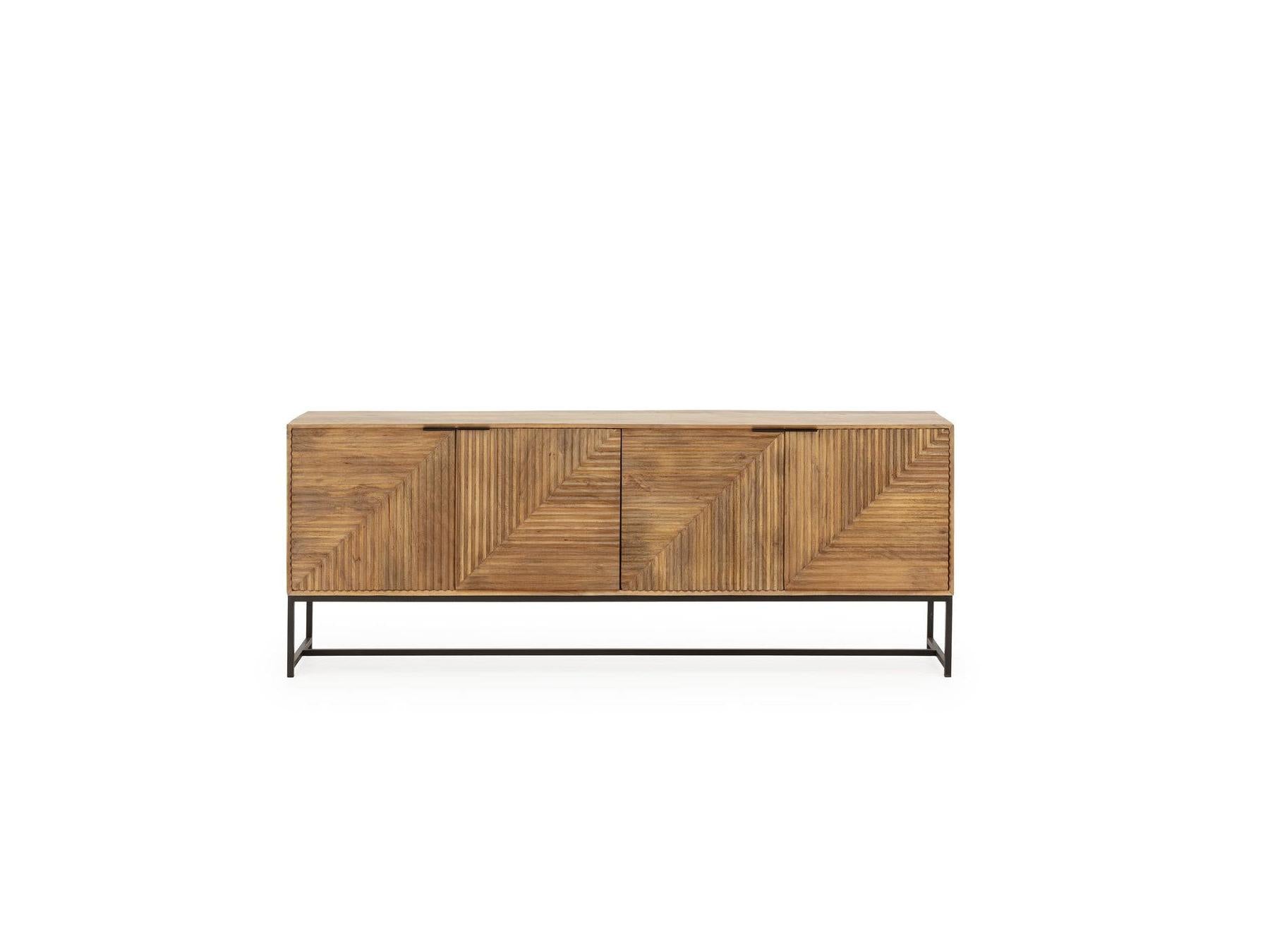Naomie - Buffet 4 Portes - Bois Massif D'Acacia