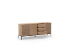 Agathe - Aparador 3 puertas - Efecto roble