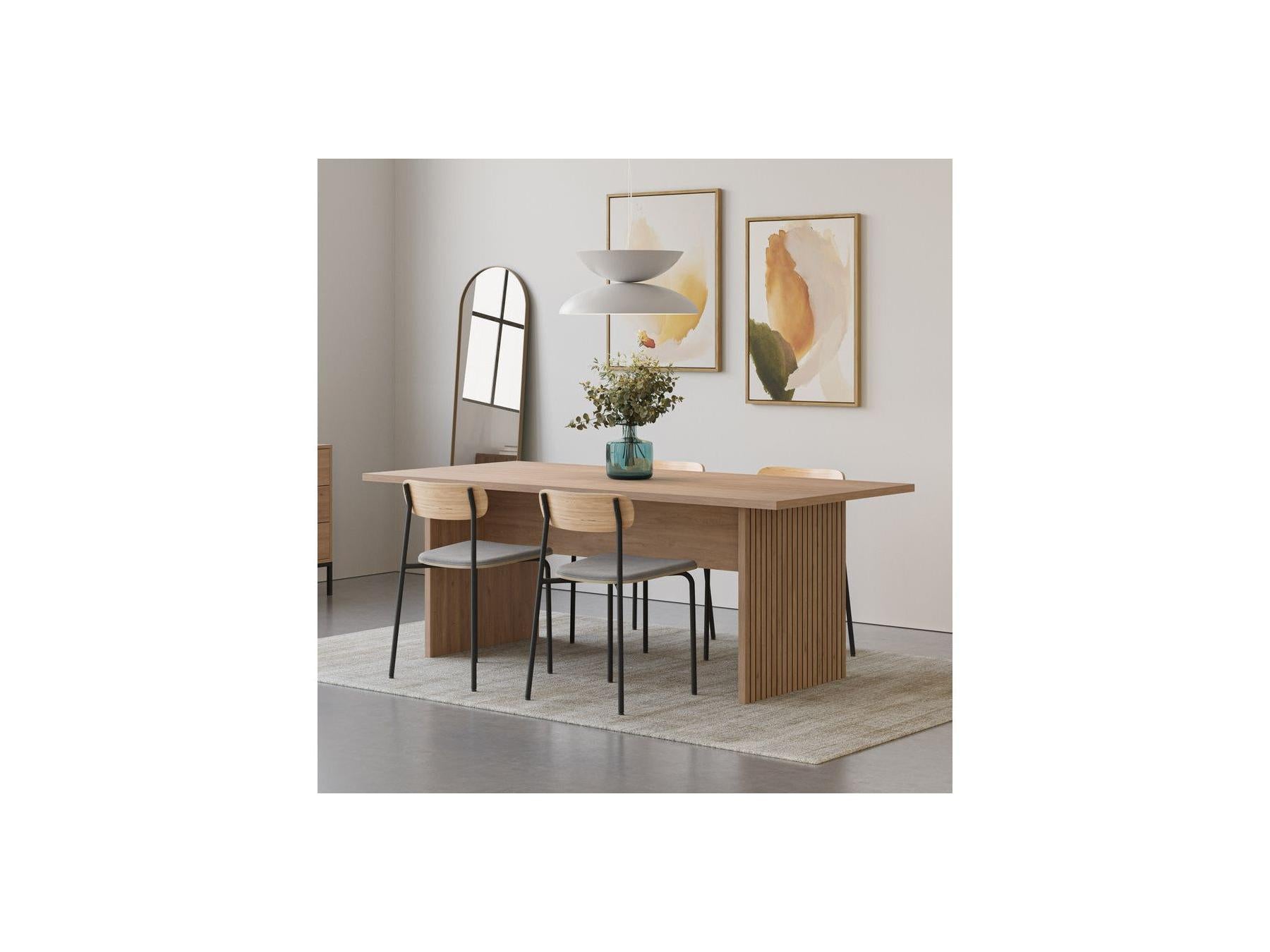Agathe - Mesa de comedor - Efecto roble