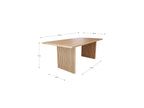 Agathe - Mesa de comedor - Efecto roble