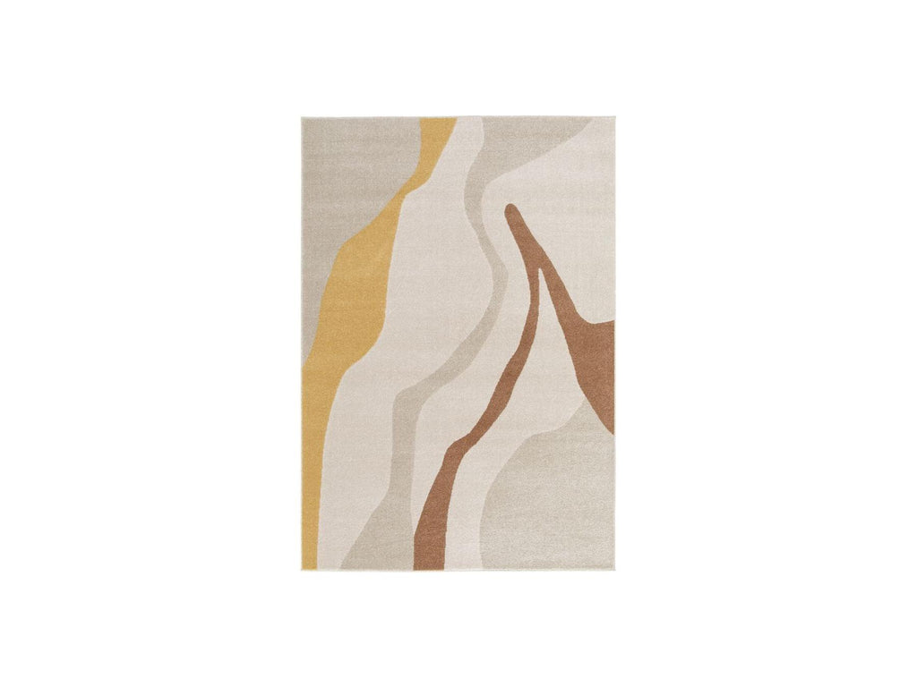 Ulys - Alfombra de pelo corto - Motivo abstracto - Beige