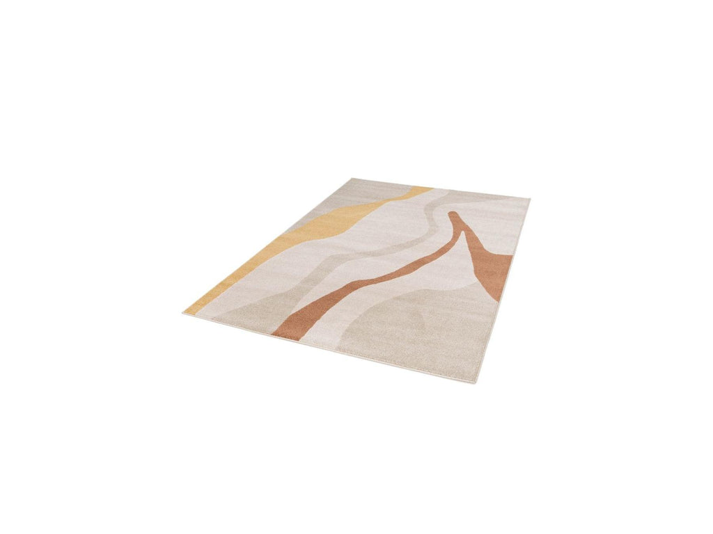 Ulys - Alfombra de pelo corto - Motivo abstracto - Beige