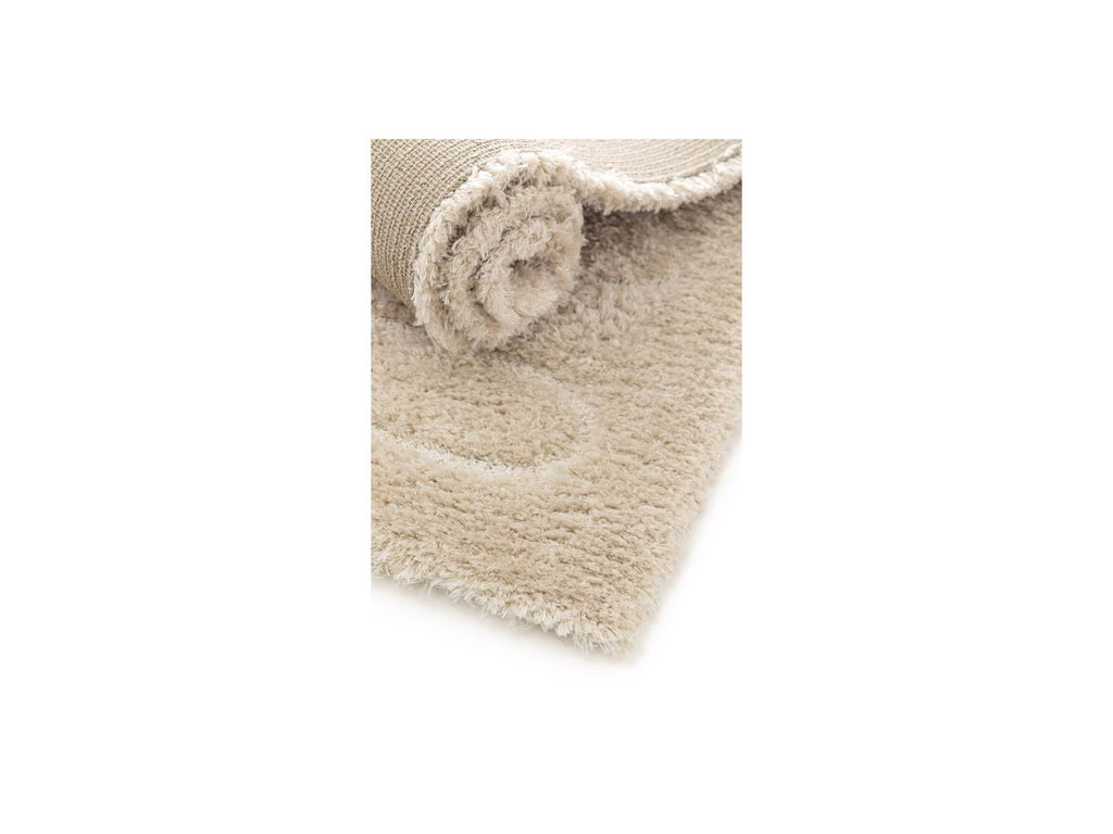 Cyrello - Alfombra De Pelo Largo - Estampado Gráfico - Beige