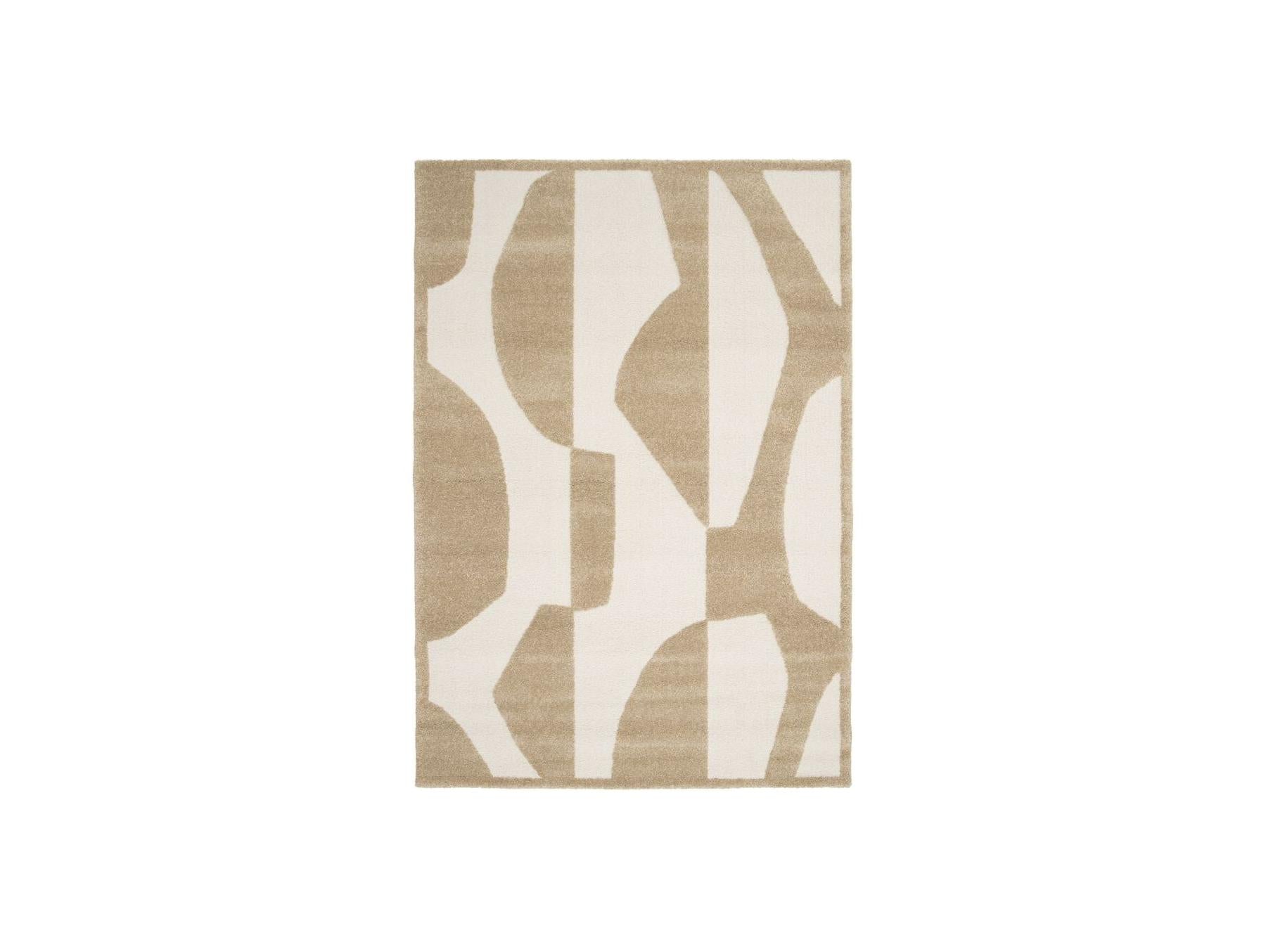 Elior - Alfombra De Pelo Corto - Estampado Abstracto - Marrón
