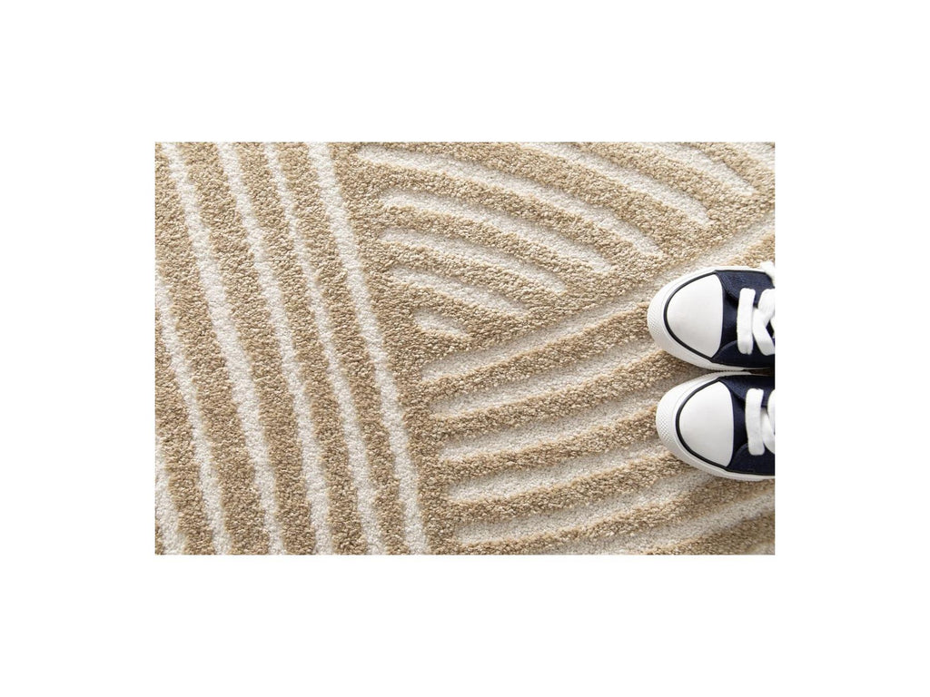 Stan - Alfombra De Pelo Corto - Estampado Abstracto - Marrón