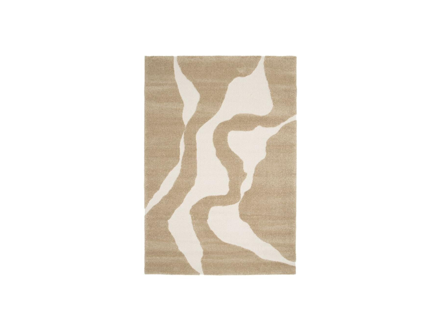 Colas - Alfombra De Pelo Corto - Estampado Abstracto - Marrón