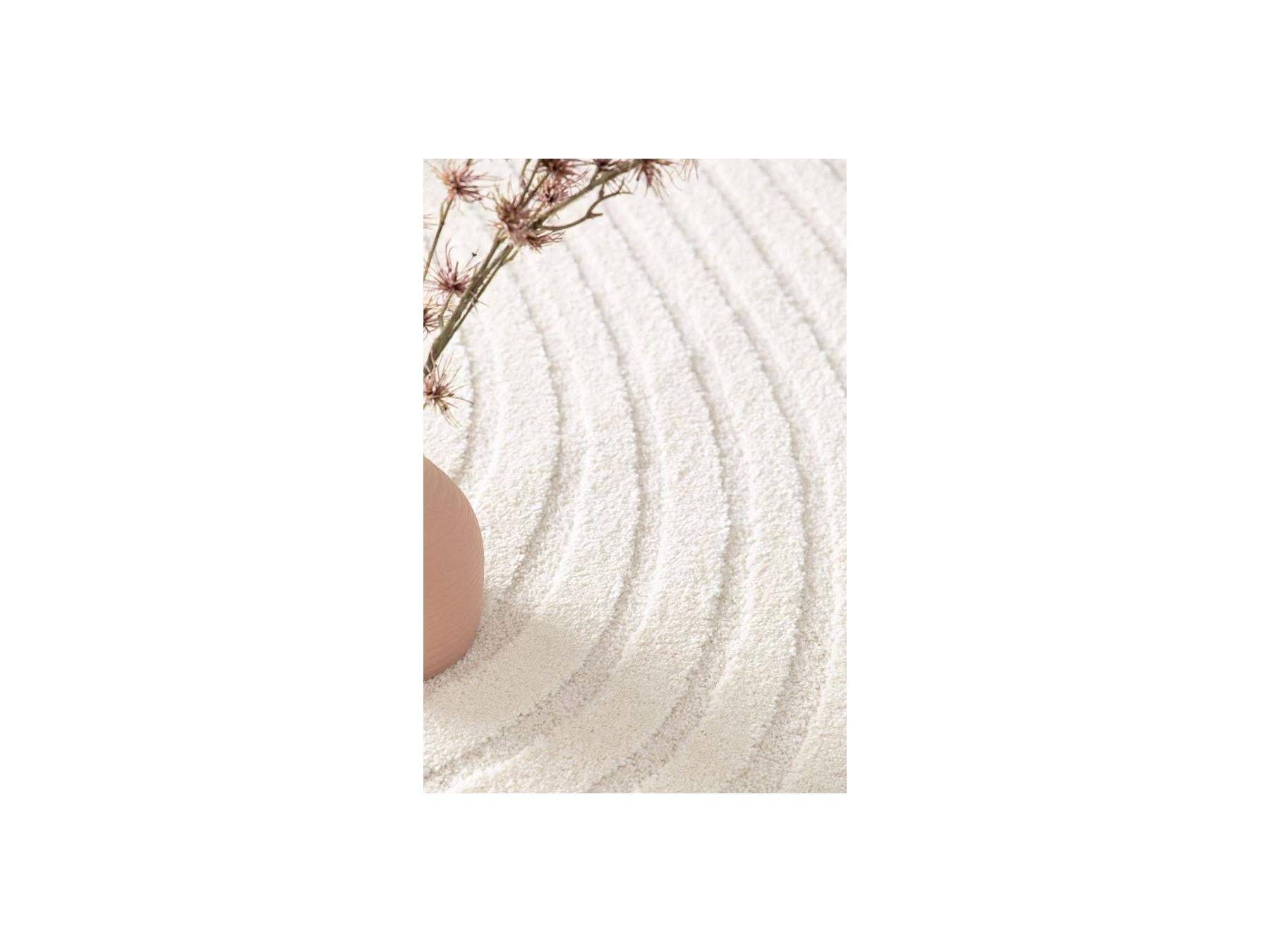 Briac - Alfombra de pelo corto - Motivo geométrico - Beige