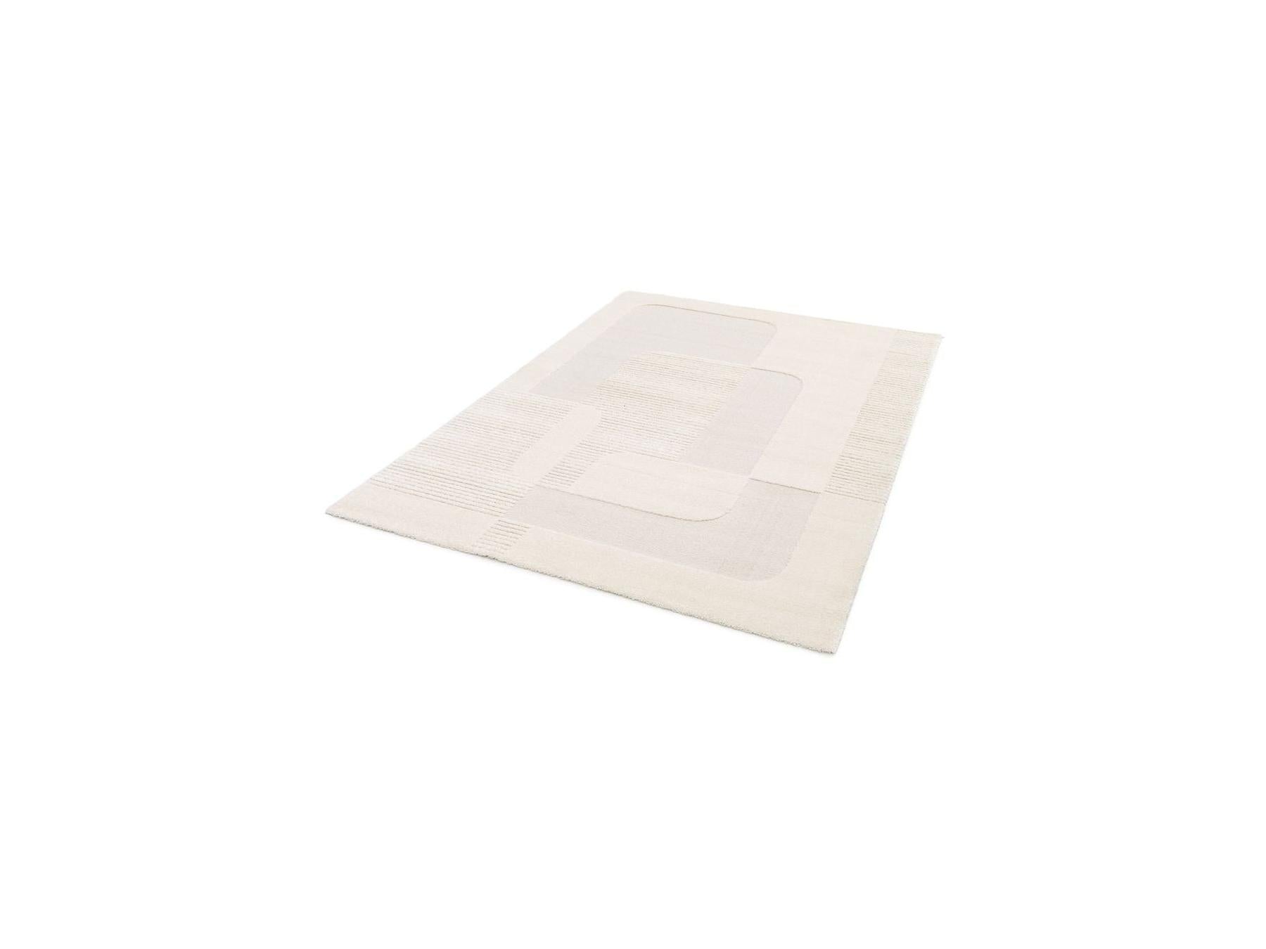 Clotaire - Alfombra de pelo corto - Estampado abstracto - Beige
