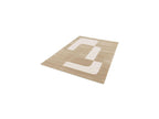 Clotaire - Tapis Poils Courts - Motif Abstrait - Marron
