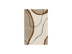 Alfombra Shaggy - Lalou - Estampado abstracto - Beige
