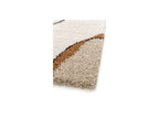 Alfombra Shaggy - Lalou - Estampado abstracto - Beige