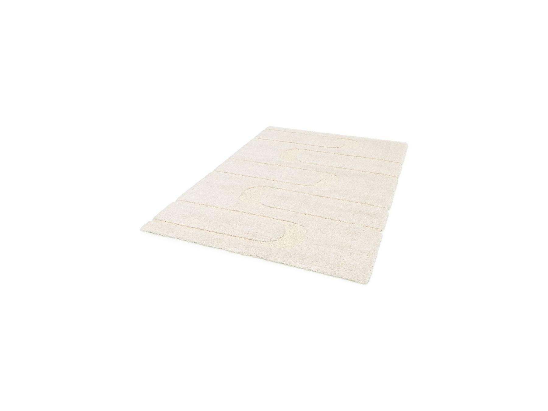 Caleb - Alfombra De Pelo Largo - Estampado Gráfico - Crudo