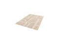 Alfombra Pelo Largo - Marina - Estampado Gráfico - Beige