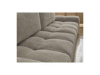 Anakin - Canapé Droit Fixe 3 Places - Tissu Bouclette - 2 Coussins