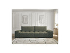 Anakin - Canapé Droit Fixe 3 Places - Tissu Bouclette - 2 Coussins