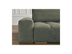 Anakin - Canapé Droit Fixe 3 Places - Tissu Bouclette - 2 Coussins