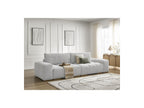 Anakin - Canapé Droit Fixe 3 Places - Tissu Bouclette - 2 Coussins