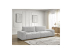 Anakin - Canapé Droit Fixe 3 Places - Tissu Bouclette - 2 Coussins