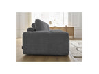 Anakin - Canapé Droit Fixe 3 Places - Tissu Bouclette - 2 Coussins