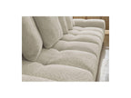 Anakin - Fixed Straight 3-Seater Sofa - Bouclé Fabric - 6 Cushions