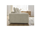 Anakin - Fixed Straight 3-Seater Sofa - Bouclé Fabric - 6 Cushions