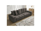 Anakin - Fixed Straight 3-Seater Sofa - Bouclé Fabric - 6 Cushions