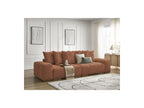 Anakin - Fixed Straight 3-Seater Sofa - Bouclé Fabric - 6 Cushions