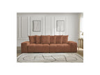 Anakin - Fixed Straight 3-Seater Sofa - Bouclé Fabric - 6 Cushions