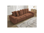 Anakin - Fixed Straight 3-Seater Sofa - Bouclé Fabric - 6 Cushions