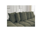 Anakin - Fixed Straight 3-Seater Sofa - Bouclé Fabric - 6 Cushions