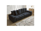 Anakin - Fixed Straight 3-Seater Sofa - Bouclé Fabric - 6 Cushions