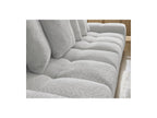 Anakin - Fixed Straight 3-Seater Sofa - Bouclé Fabric - 6 Cushions