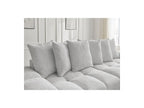 Anakin - Fixed Straight 3-Seater Sofa - Bouclé Fabric - 6 Cushions