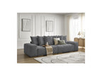 Anakin - Fixed Straight 3-Seater Sofa - Bouclé Fabric - 6 Cushions